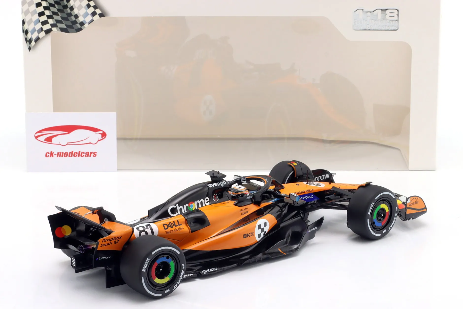 Oscar Piastri McLaren MCL39 #81 3rd Monaco GP Formel 1 2025 1:18 Solido