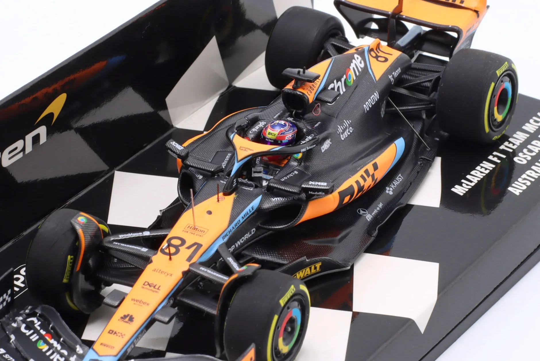 Oscar Piastri McLaren MCL60 #81 8th Australien GP Formel 1 2023 1:43 Minichamps