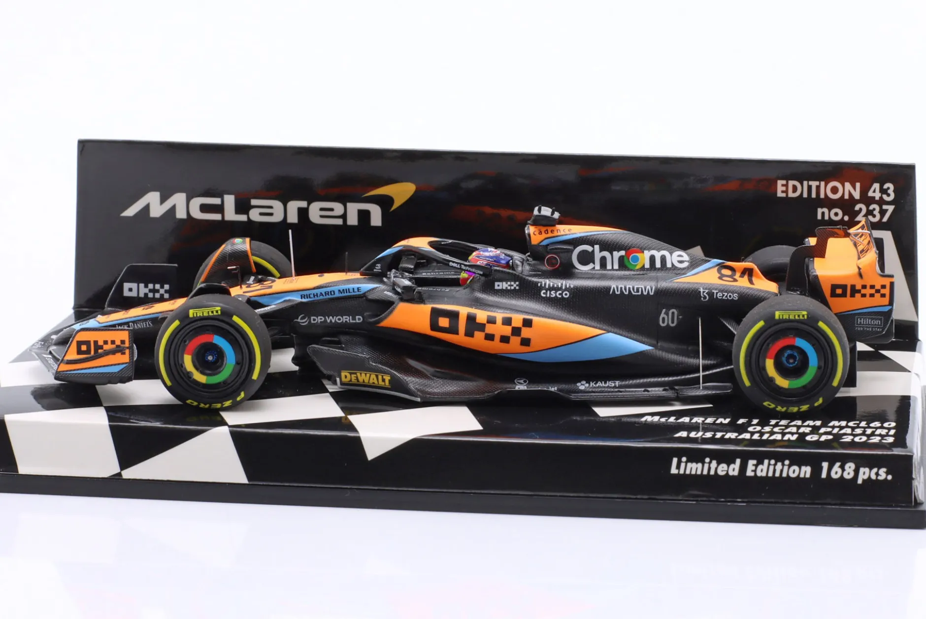 Oscar Piastri McLaren MCL60 #81 8th Australien GP Formel 1 2023 1:43 Minichamps