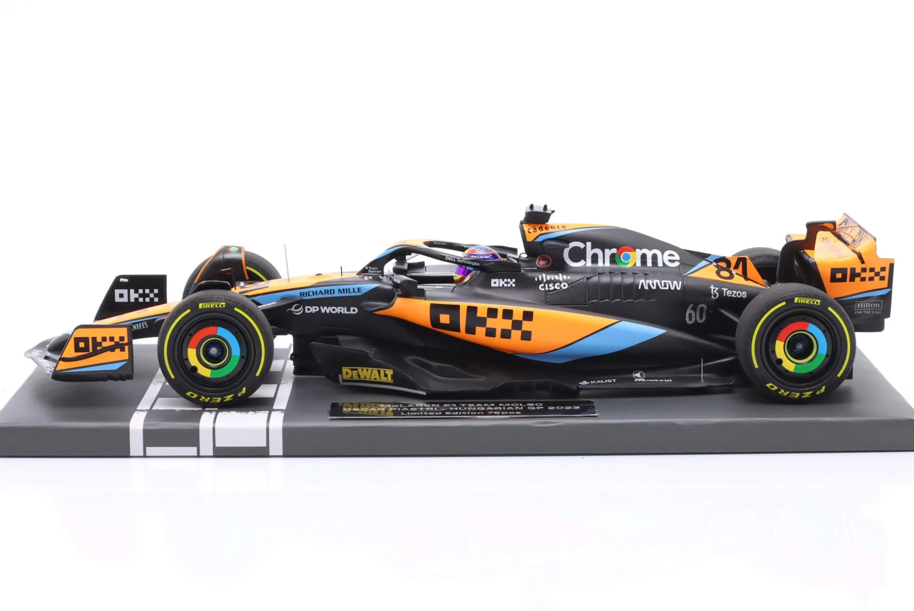 Oscar Piastri McLaren MCL60 #81 5th Ungarn GP Formel 1 2023 1:18 Minichamps