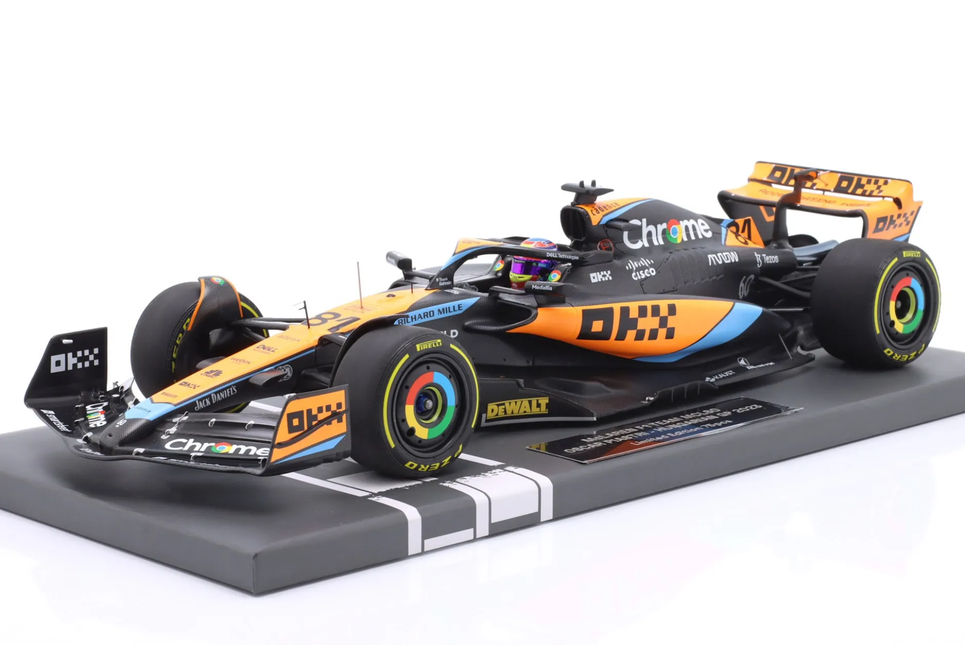 Oscar Piastri McLaren MCL60 #81 5th Ungarn GP Formel 1 2023 1:18 Minichamps