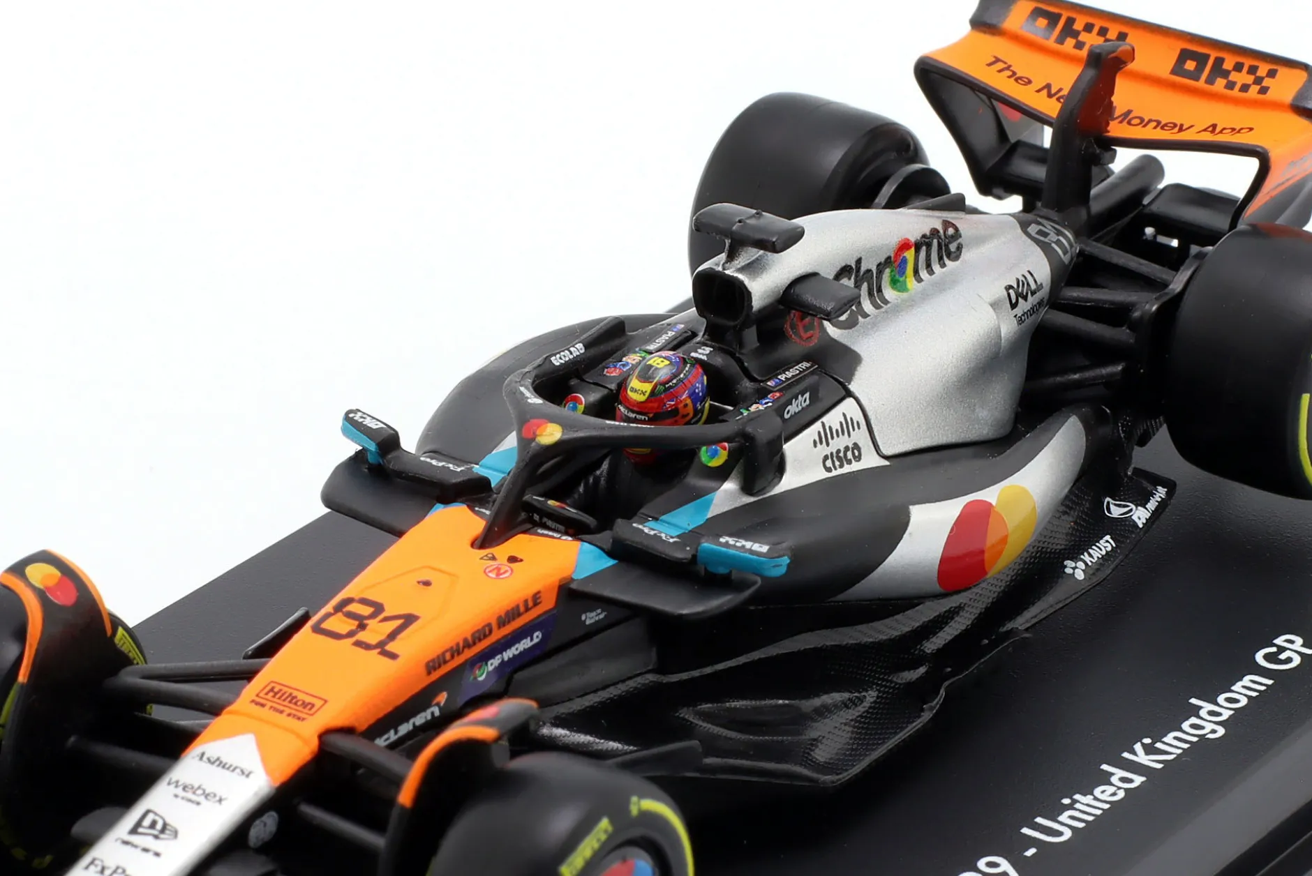 Oscar Piastri MCL 39 #81 2nd British GP Formel 1 2025 1:43 BBurago