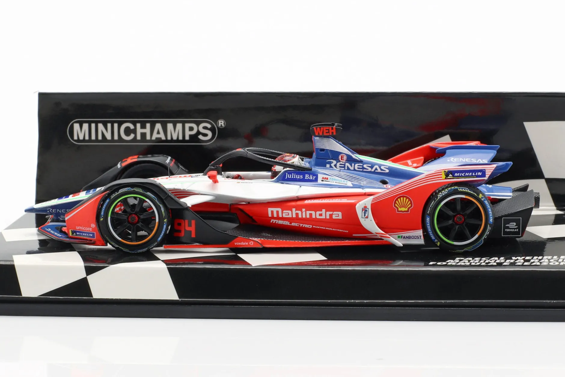 Pascal Wehrlein Mahindra M5Electro #94 Formel E Saison 2018/19 1:43 Minichamps