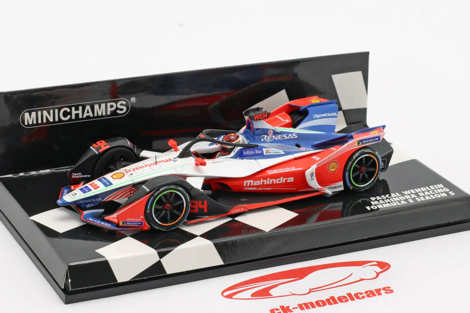 Pascal Wehrlein Mahindra M5Electro #94 Formel E Saison 2018/19 1:43 Minichamps