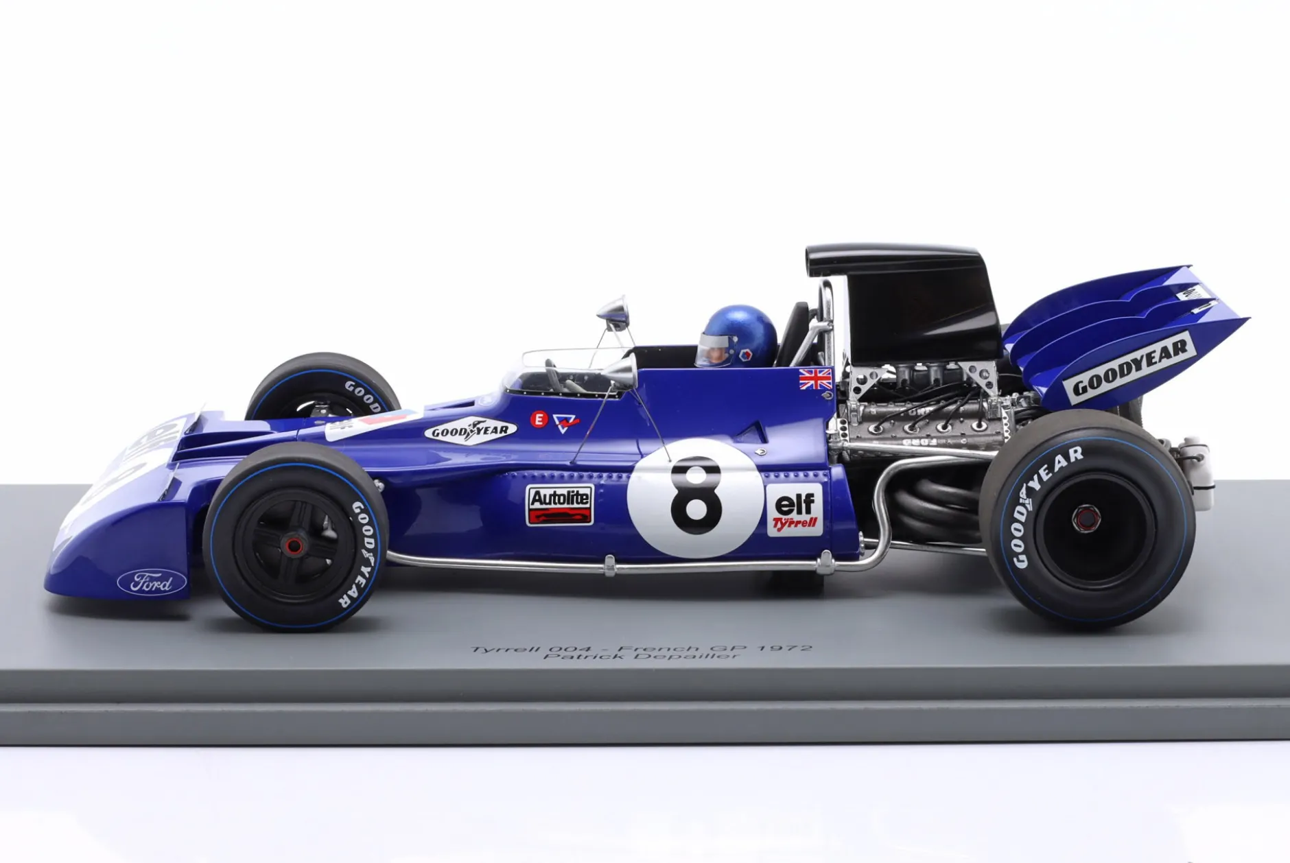 Patrick Depailler Tyrrell 004 #8 Frankreich GP Formel 1 1972 1:18 Spark