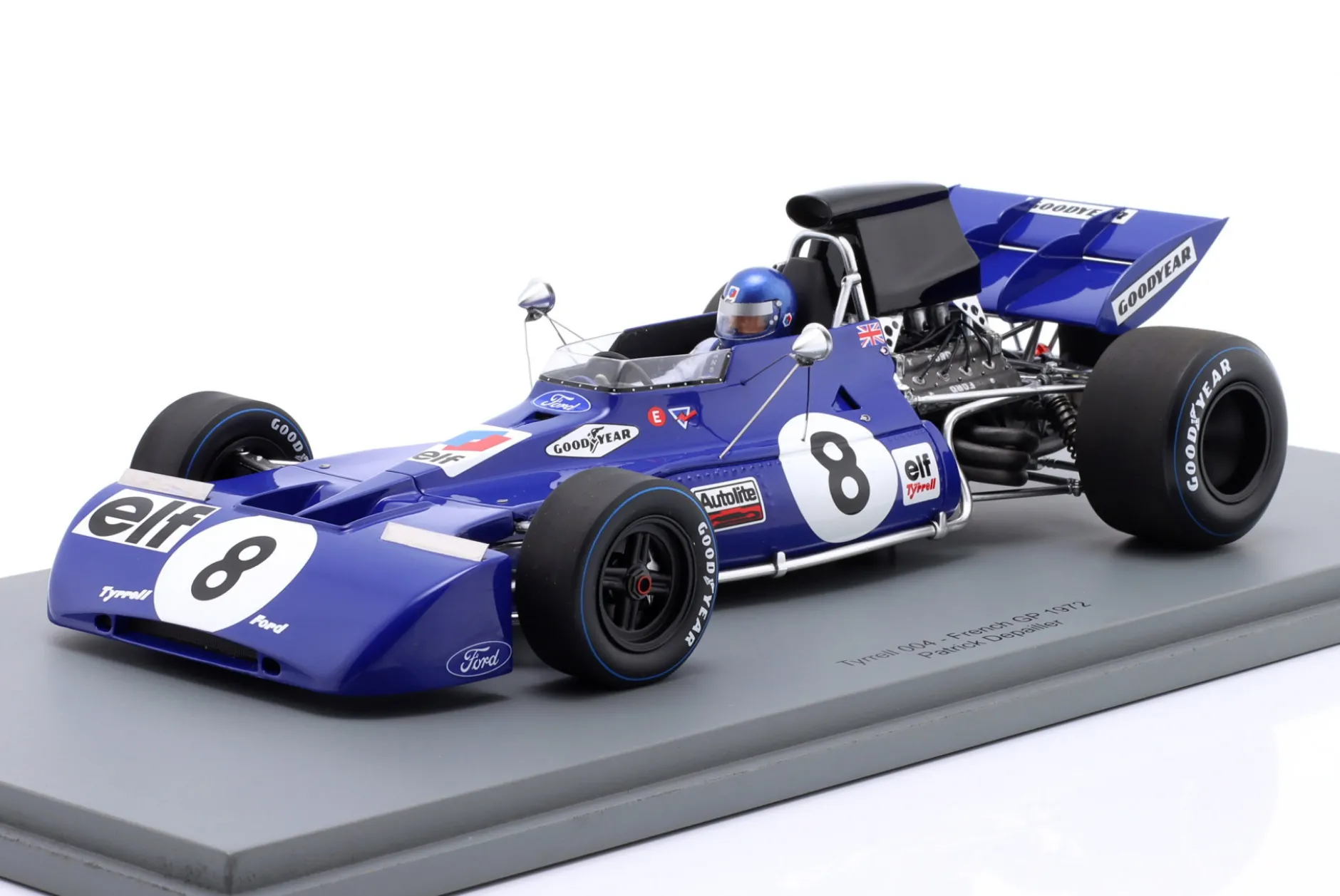 Patrick Depailler Tyrrell 004 #8 Frankreich GP Formel 1 1972 1:18 Spark