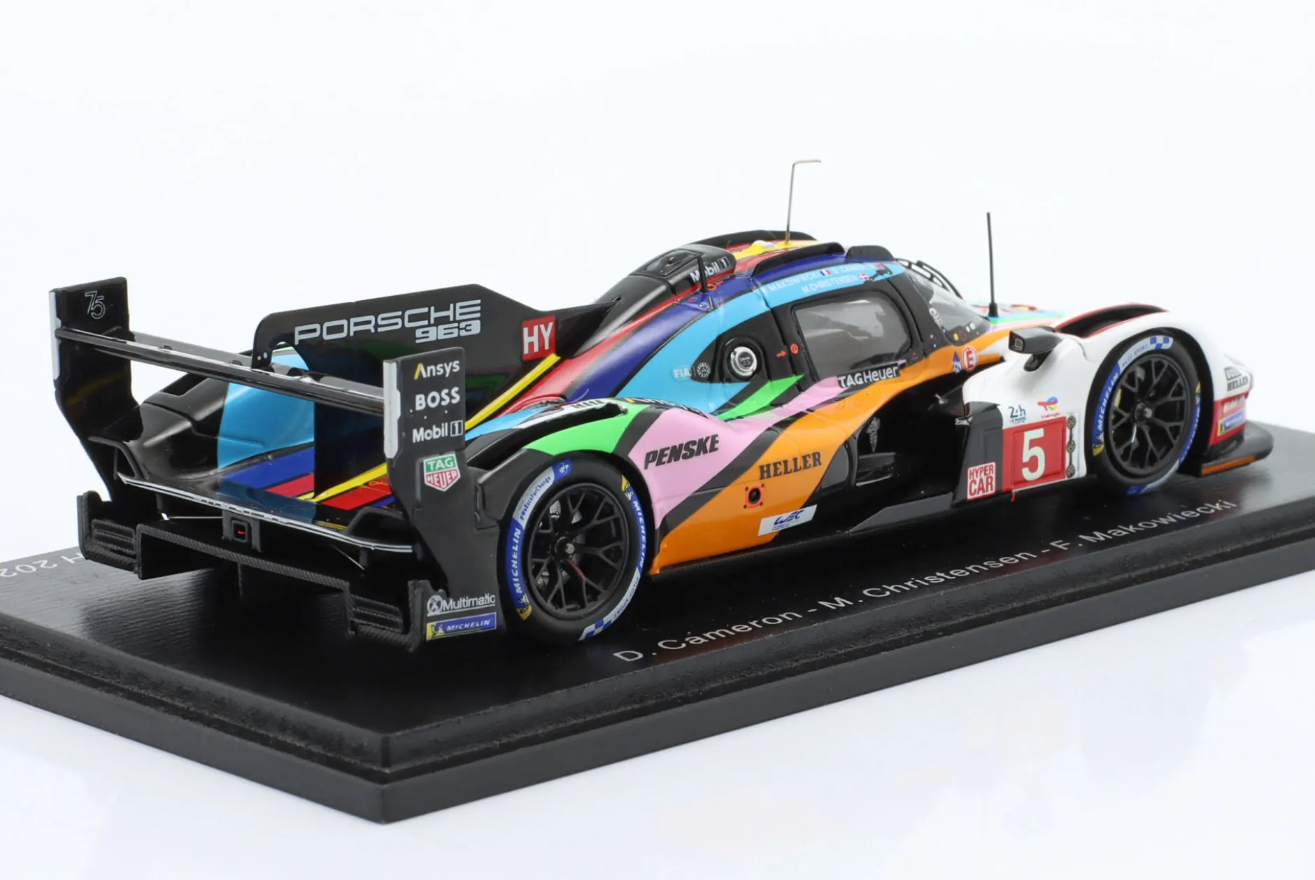 Penske Porsche 963 #5 24h LeMans 2023 Cameron, Christensen, Makowiecki 1:43 Spark