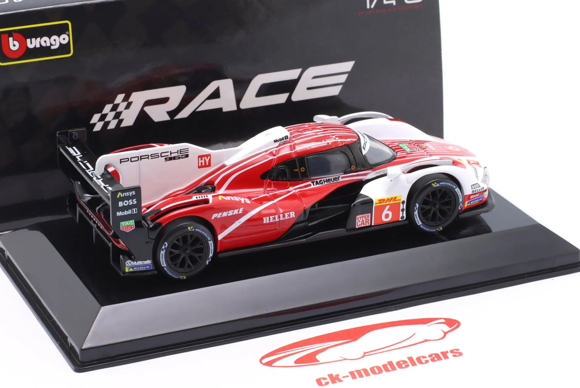 Penske Porsche 963 #6 24h LeMans 2023 Estre, Lotterer, Vanthoor 1:43 Bburago