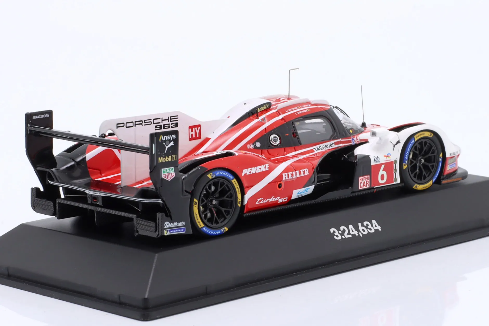 Penske Porsche 963 #6 4th 24h LeMans 2024 Estre, Lotterer, Vanthoor 1:43 Spark