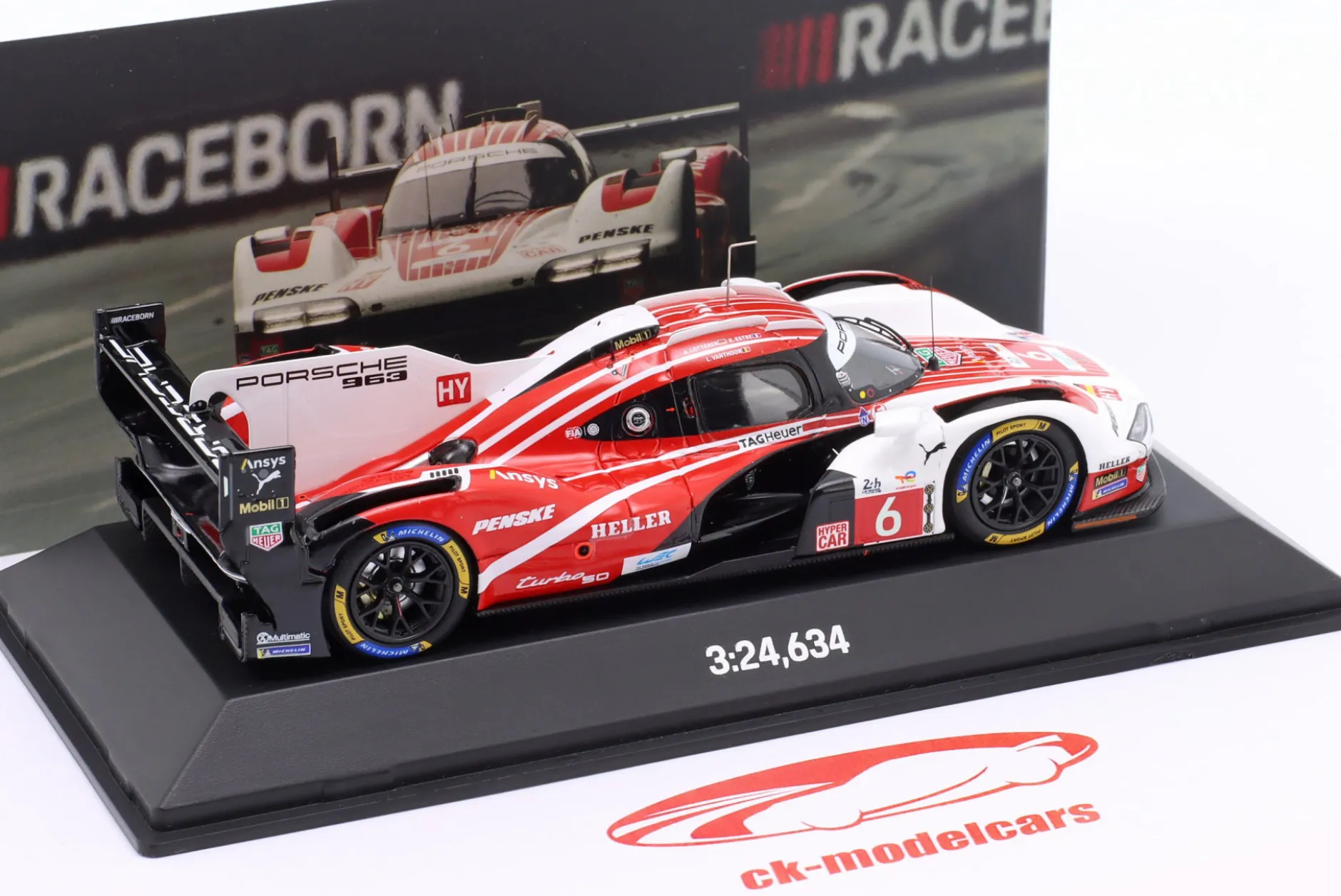 Penske Porsche 963 #6 4th 24h LeMans 2024 Estre, Lotterer, Vanthoor 1:43 Spark