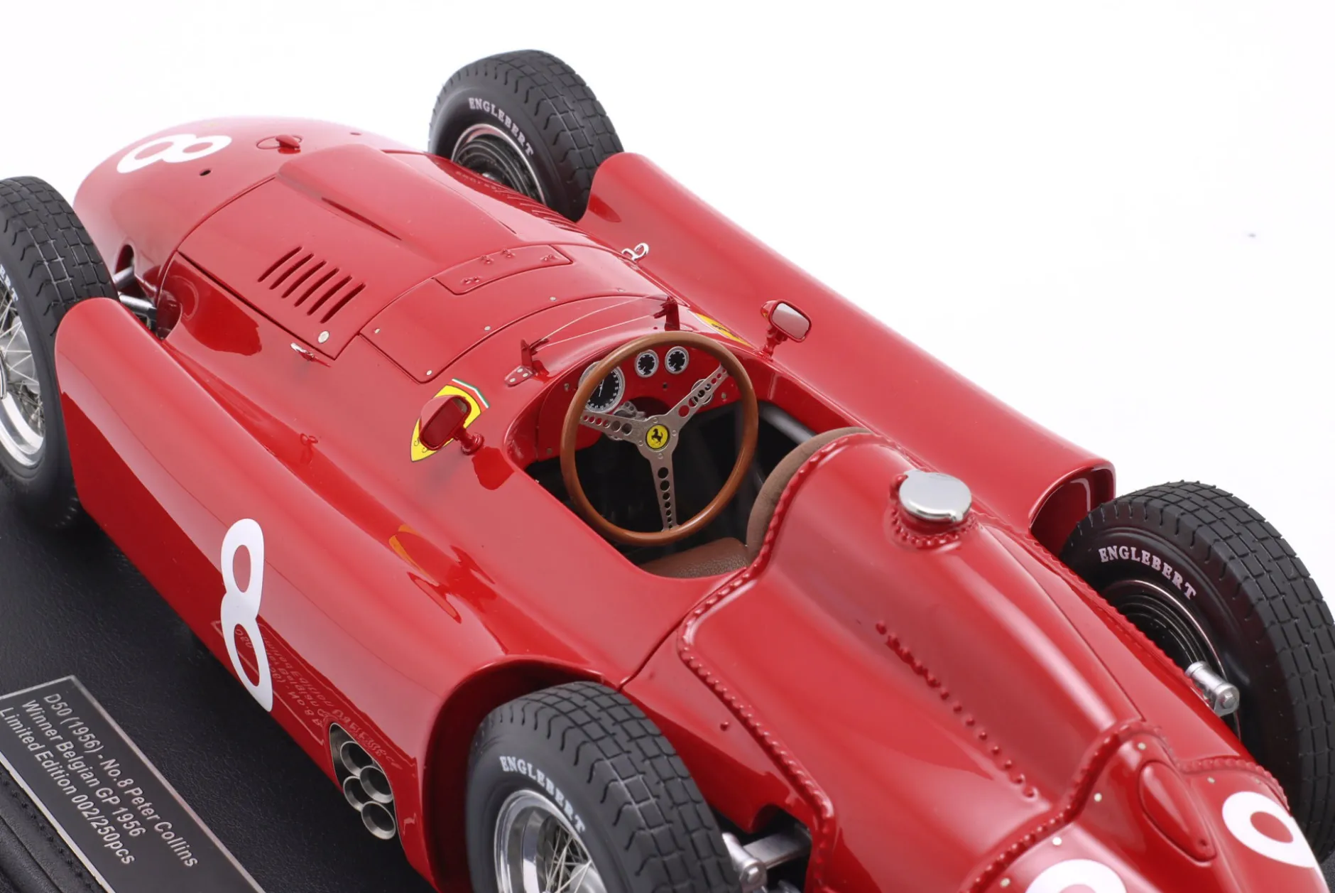 Peter Collins Ferrari D50 #8 Sieger Belgien GP Formel 1 1956 1:12 GP Replicas