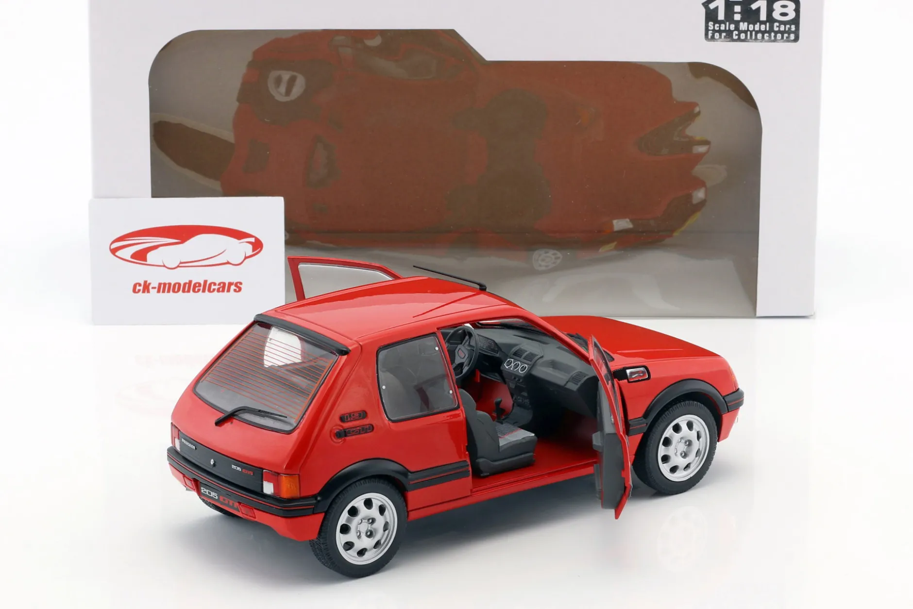 Peugeot 205 GTI MK1 Baujahr 1988 rot 1:18 Solido