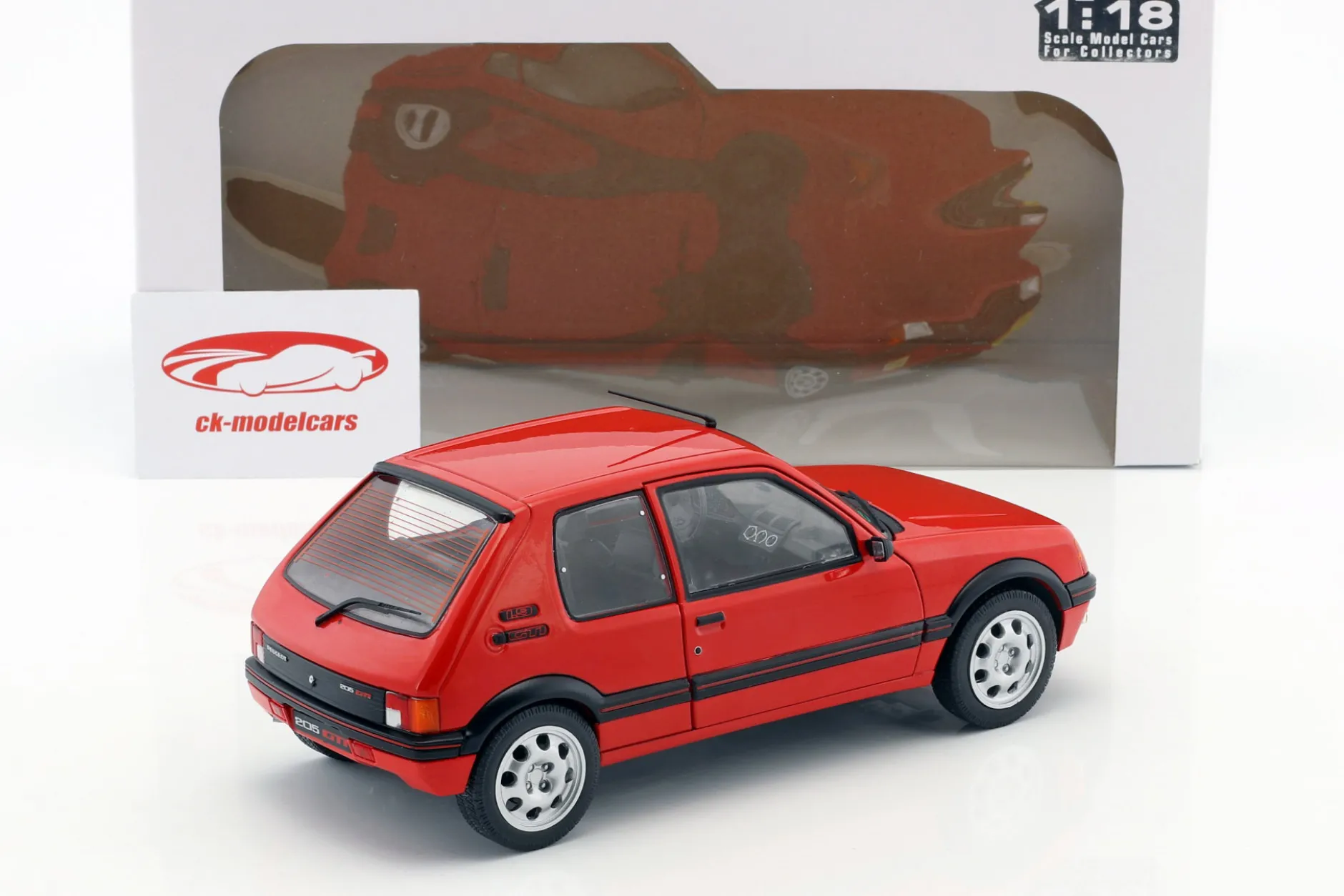 Peugeot 205 GTI MK1 Baujahr 1988 rot 1:18 Solido