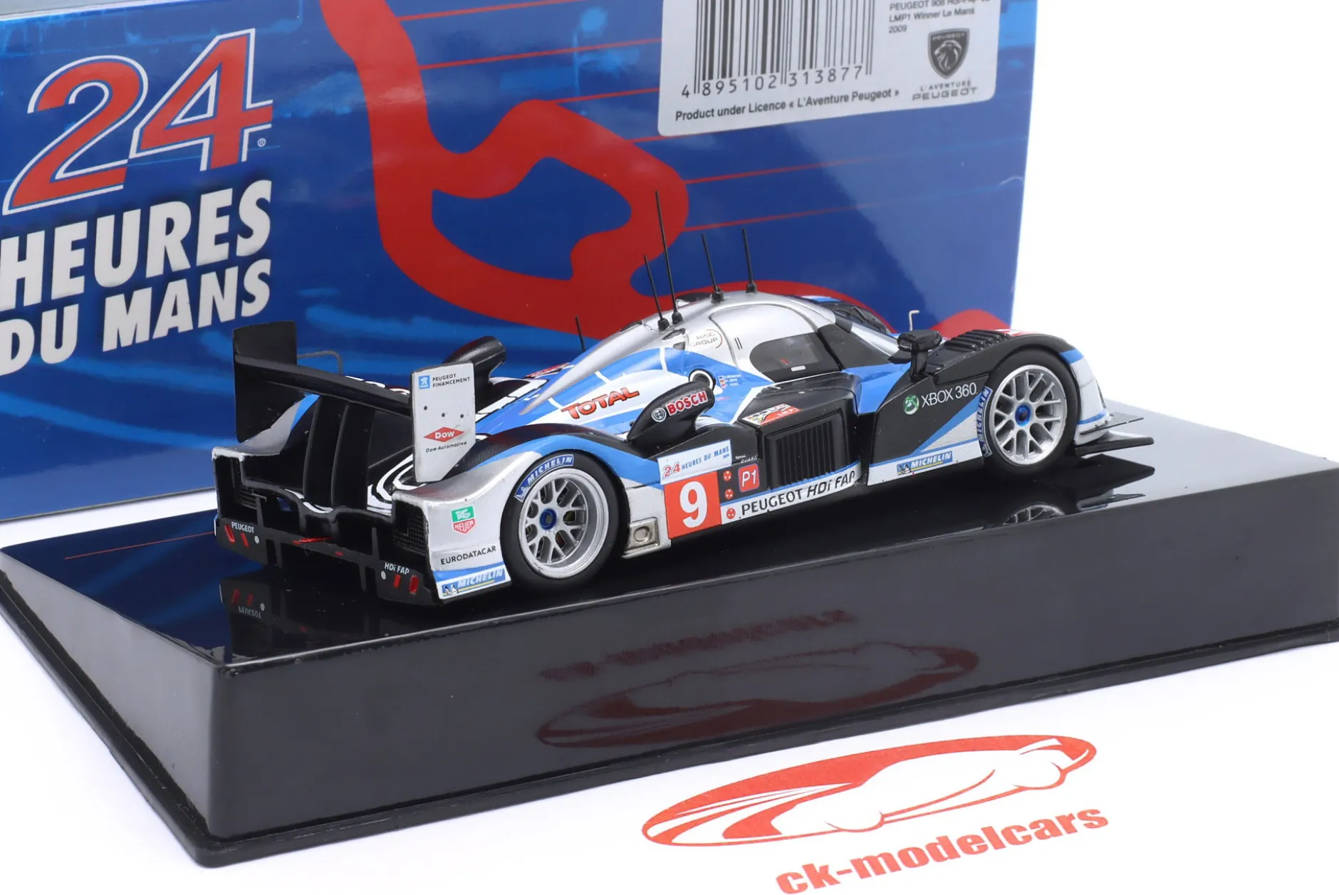 Peugeot 908 HDi FAP #9 Sieger 24h LeMans 2009 Brabham, Gene, Wurz 1:43 Ixo