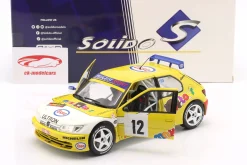 Peugeot 306 Maxi #12 9th Rallye du Condroz 1997 van de Wauwer, Vanderschueren 1:18 Solido