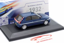 Peugeot 306 S16 Gendarmerie 1998 blau 1:43 Solido