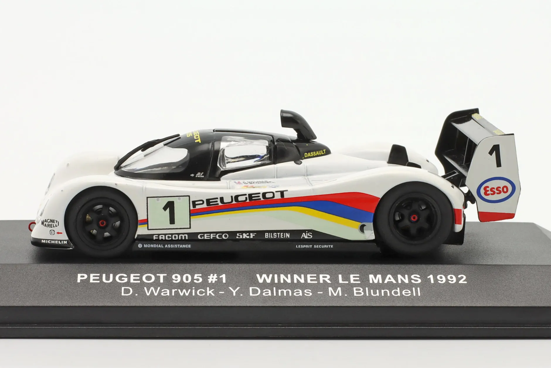 Peugeot 905 #1 Sieger 24h LeMans 1992 Dalmas, Warwick, Blundell 1:43 Ixo