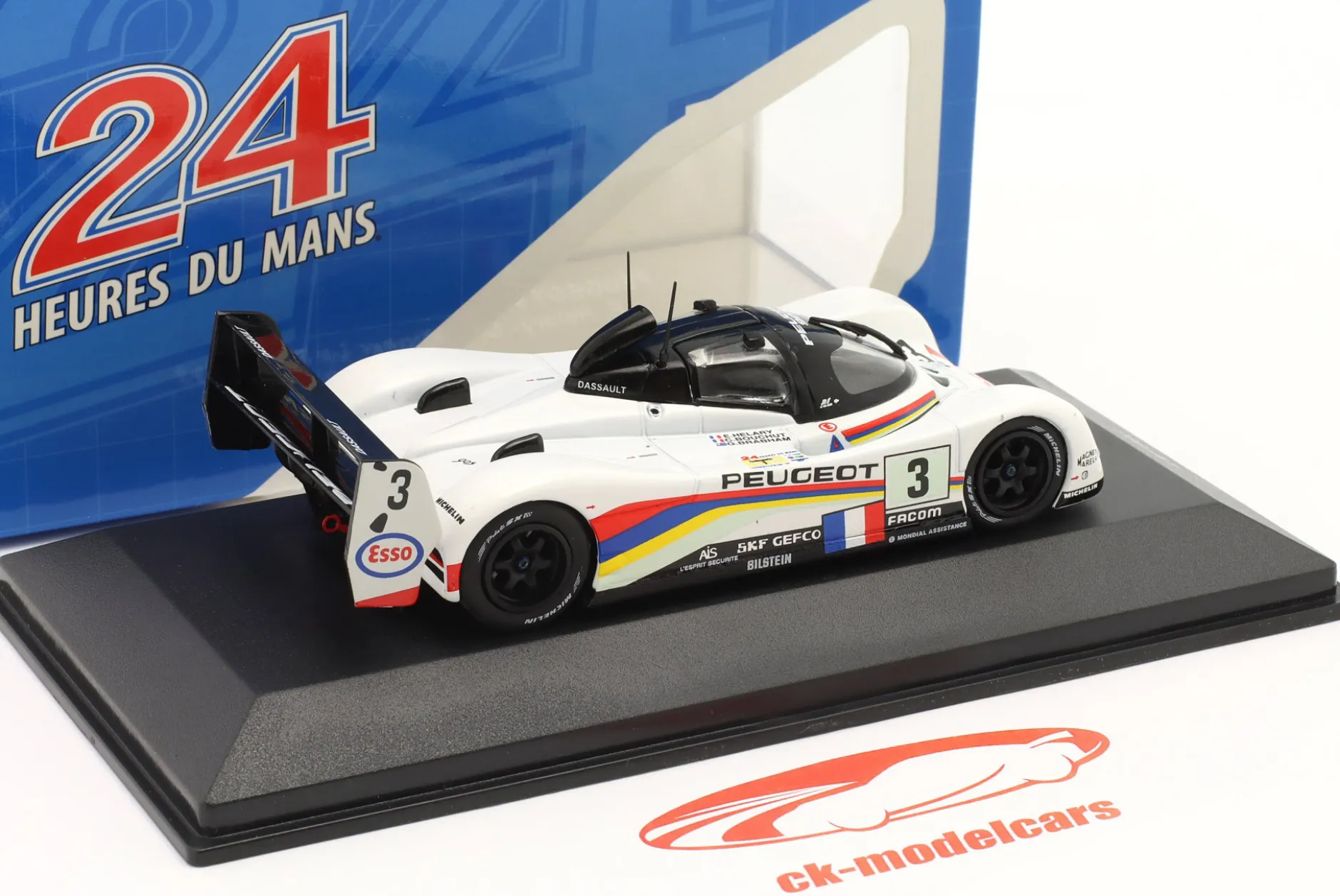 Peugeot 905 #3 Sieger 24h LeMans 1993 Helary, Bouchut, Brabham 1:43 Ixo