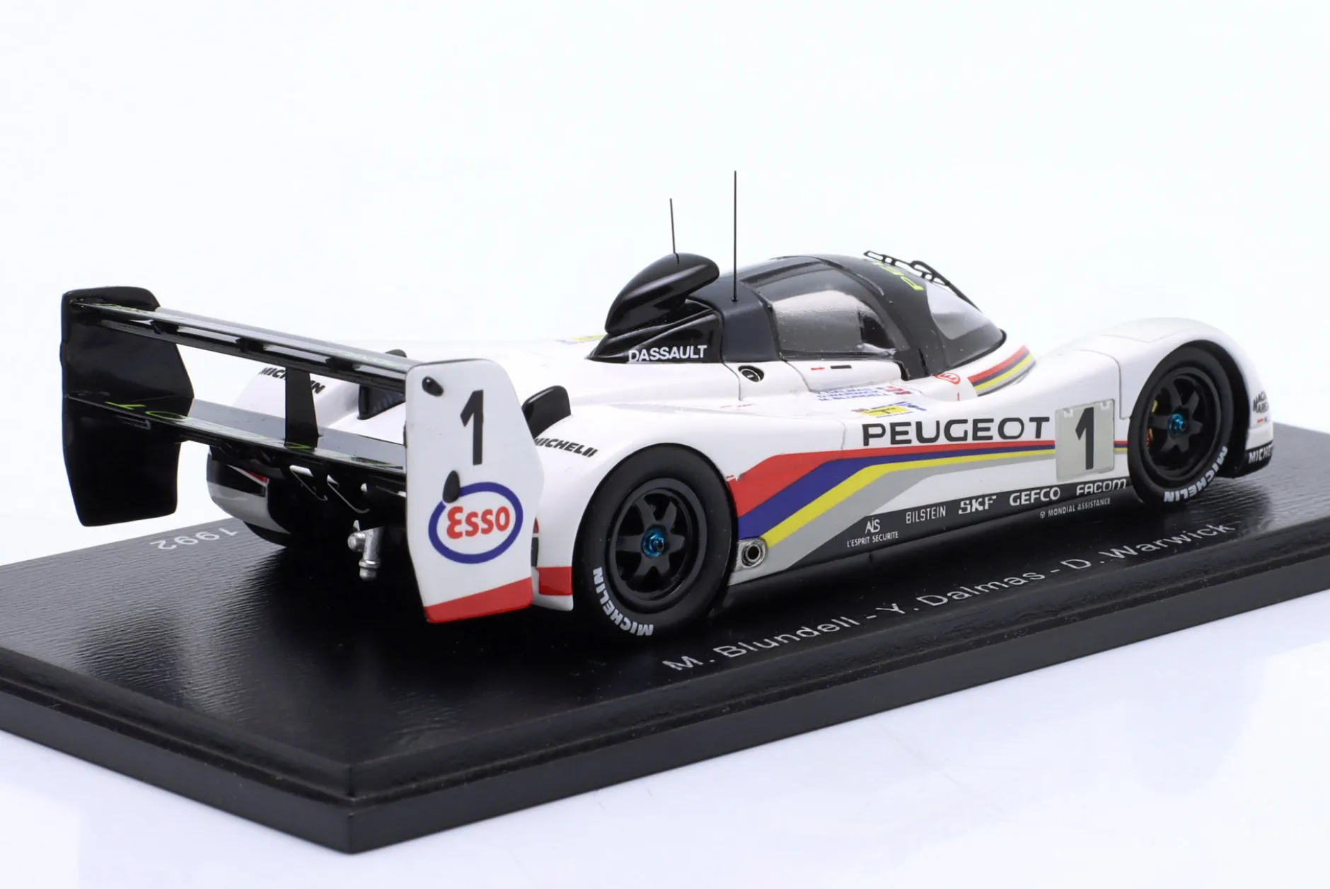 Peugeot 905 #1 Sieger 24h LeMans 1992 Warwick, Dalmas, Blundell 1:43 Spark
