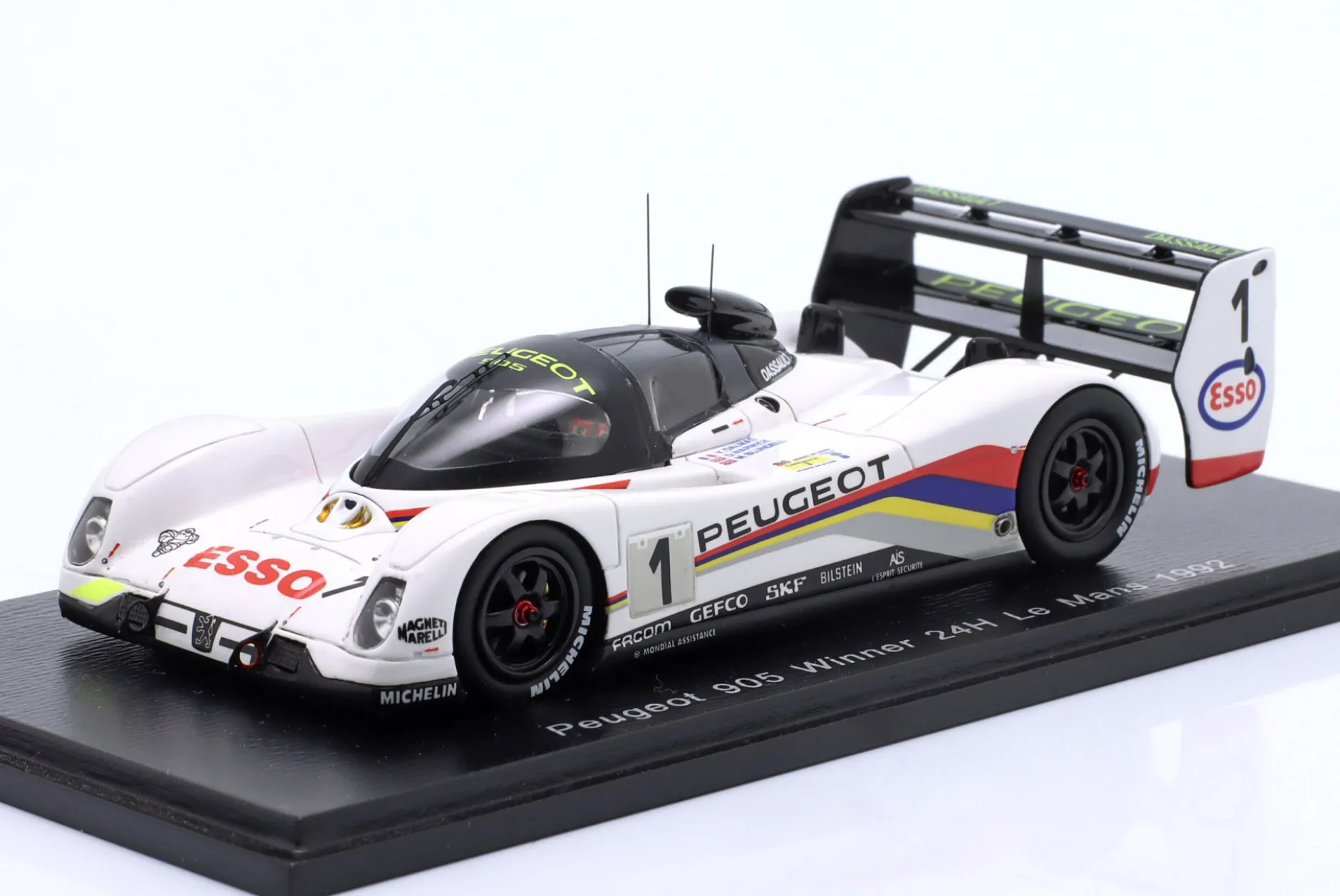 Peugeot 905 #1 Sieger 24h LeMans 1992 Warwick, Dalmas, Blundell 1:43 Spark