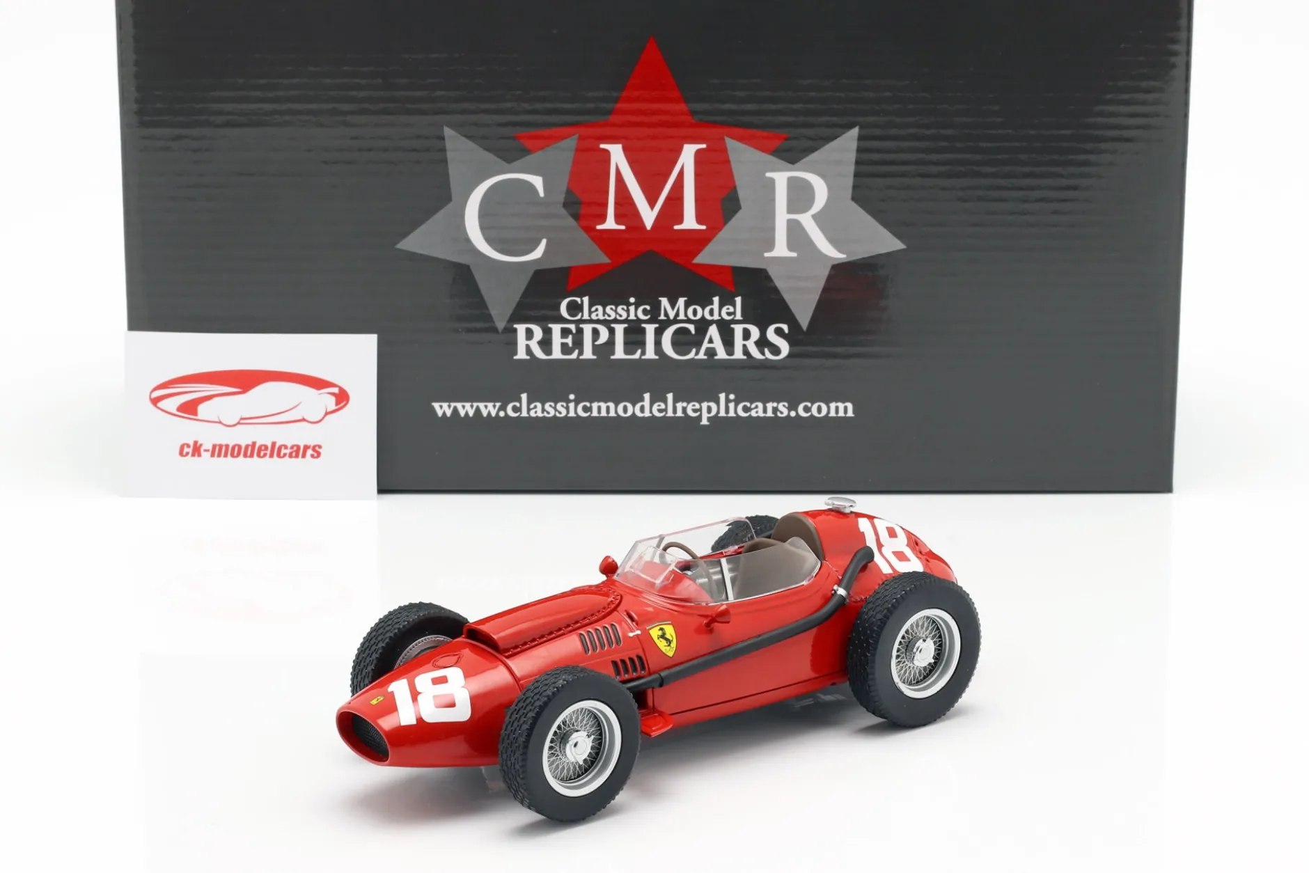 Phil Hill Ferrari Dino 246 #18 3rd Italian GP Formel 1 1958 1:18 CMR