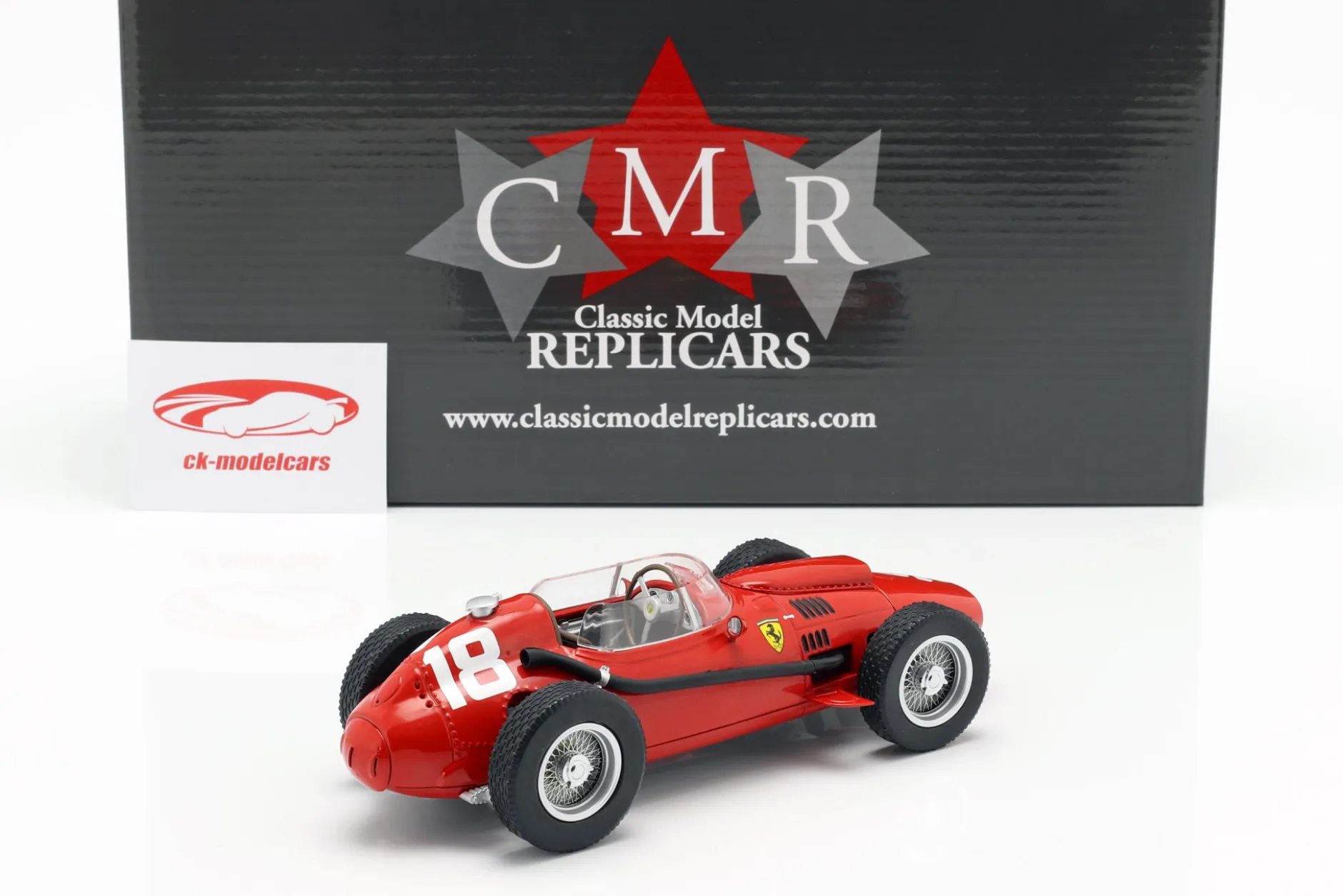 Phil Hill Ferrari Dino 246 #18 3rd Italian GP Formel 1 1958 1:18 CMR