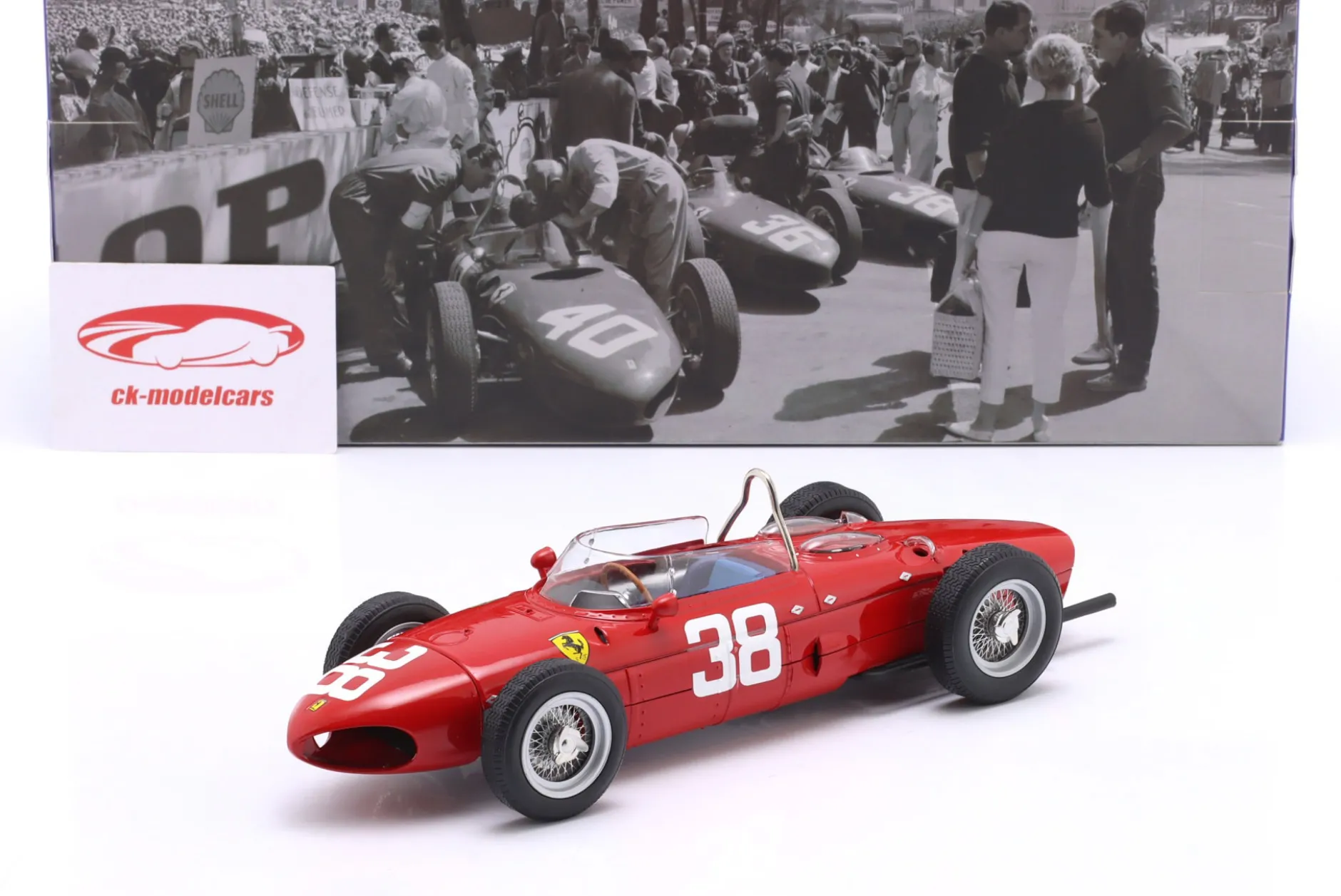 Phil Hill Ferrari 156 Sharknose #38 3rd Monaco GP Formel 1 Weltmeister 1961 1:18 WERK83