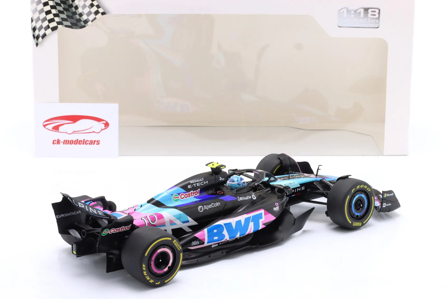 Pierre Gasly Alpine A524 #10 Monaco GP Formel 1 2024 1:18 Solido
