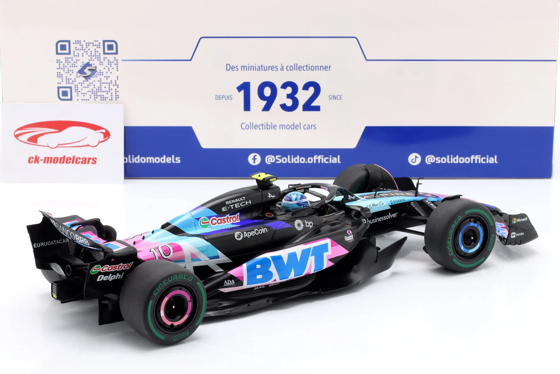Pierre Gasly Alpine A524 #10 3rd Brasilien GP Formel 1 2024 1:18 Solido