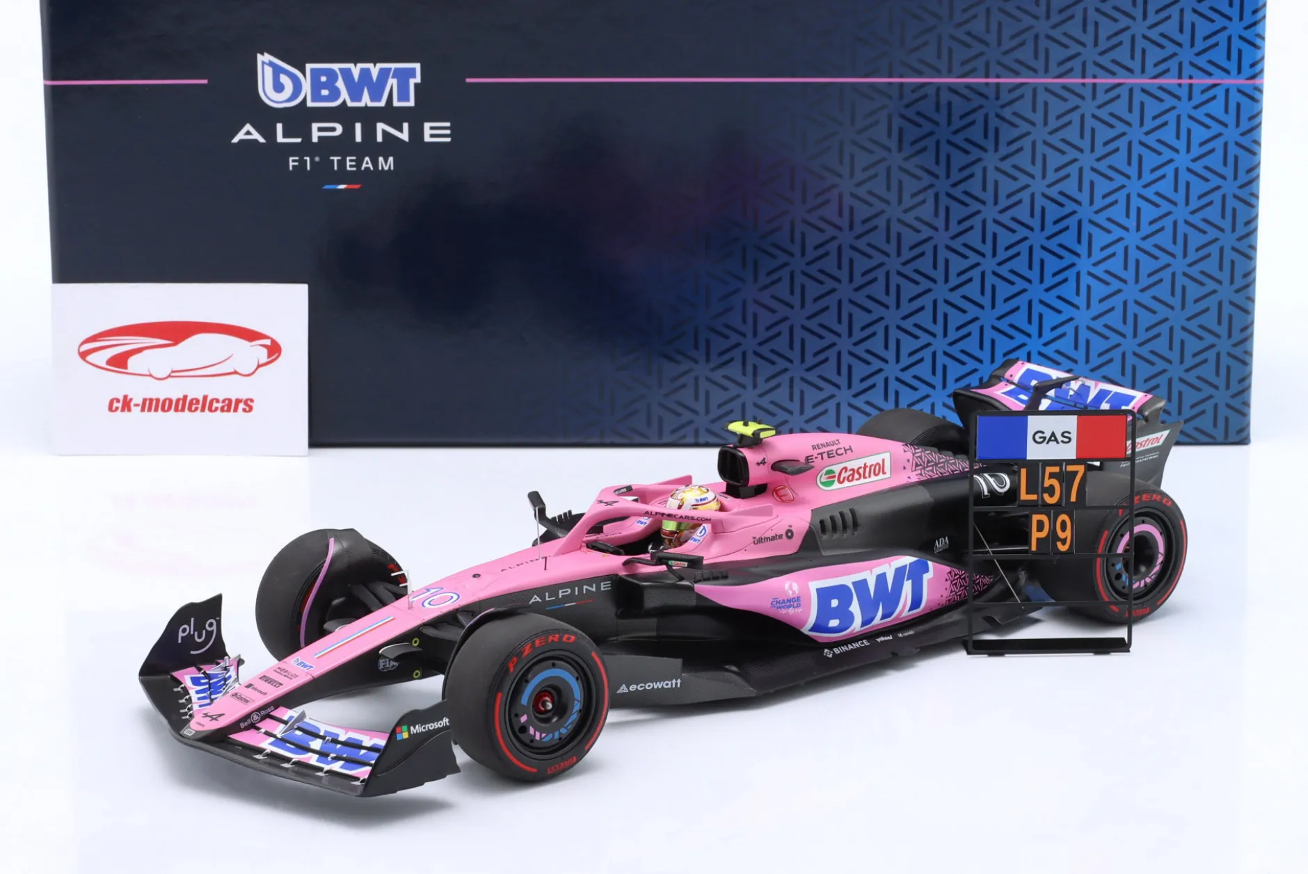 Pierre Gasly Alpine A523 #10 9th Bahrain GP Formel 1 2023 1:18 Minichamps