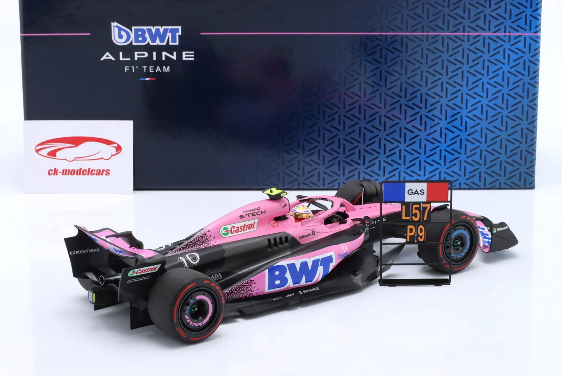Pierre Gasly Alpine A523 #10 9th Bahrain GP Formel 1 2023 1:18 Minichamps