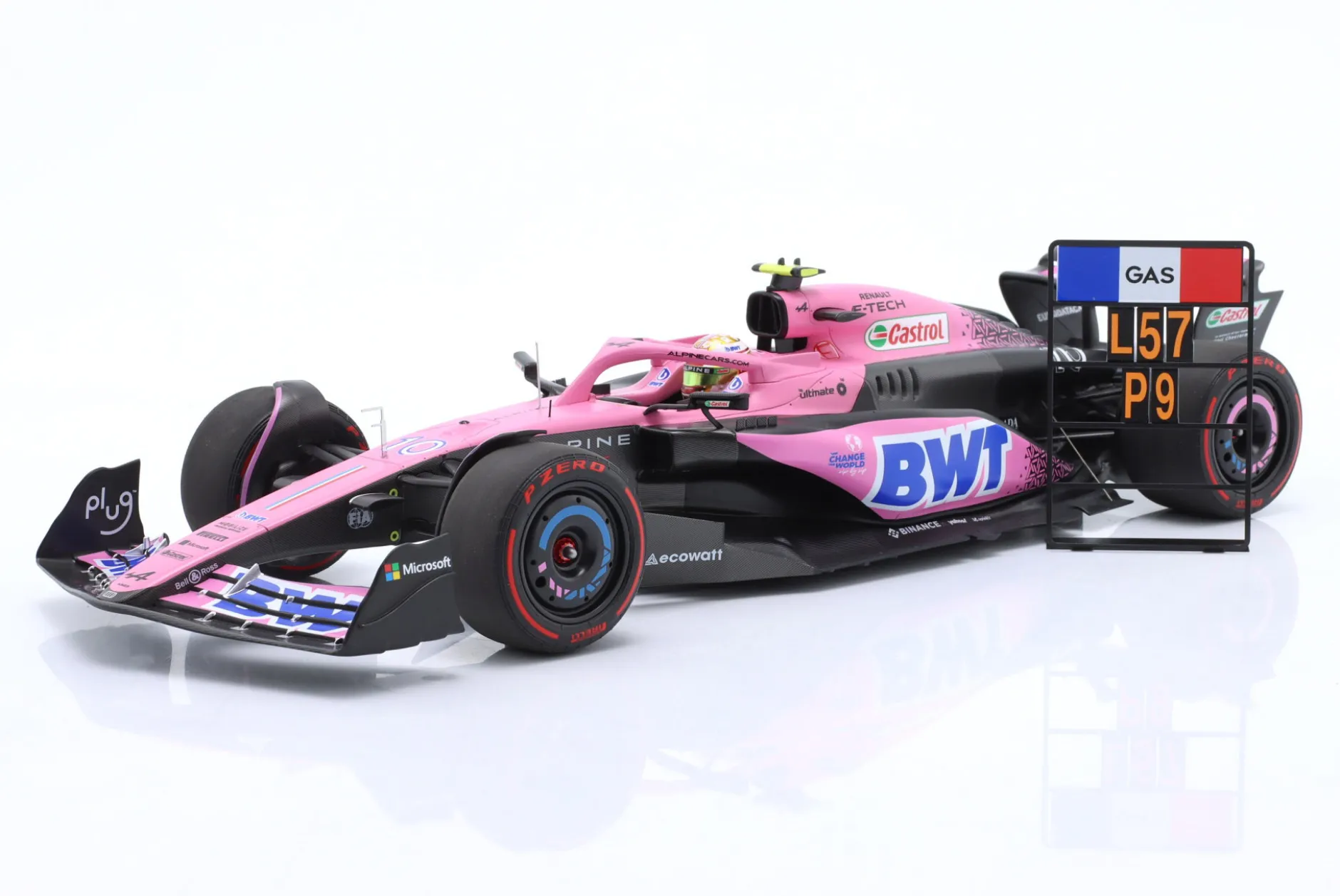 Pierre Gasly Alpine A523 #10 9th Bahrain GP Formel 1 2023 1:18 Minichamps