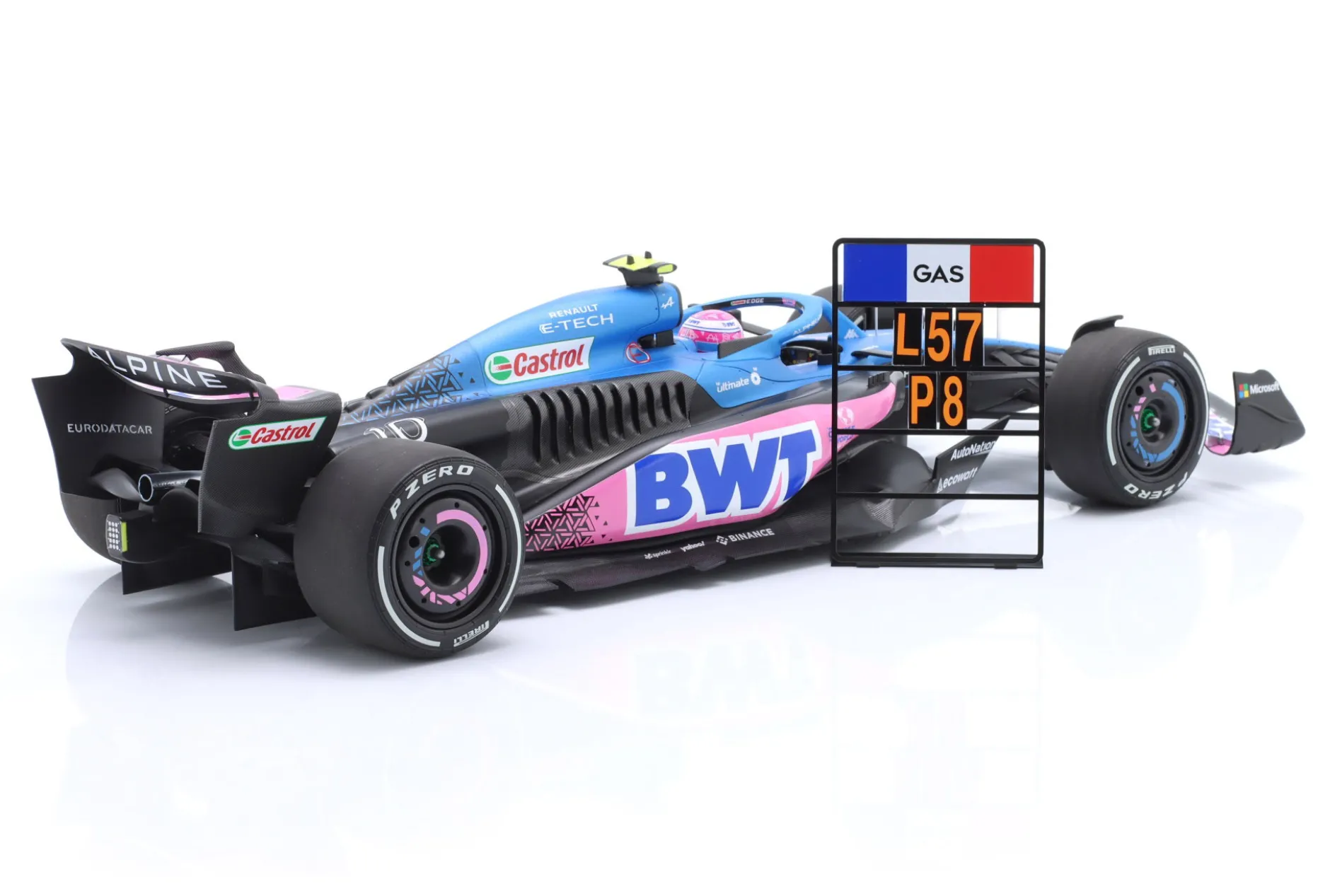 Pierre Gasly Alpine A523 #10 8th Miami GP Formel 1 2023 1:18 Minichamps