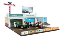 Pit Garage Diorama Monte Carlo Grand Prix 1:64 Sjo-Cal