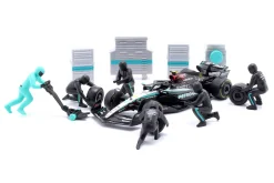 Pit Stop Diorama Lemis Hamilton #44 Formel 1 2024 1:43 Bburago