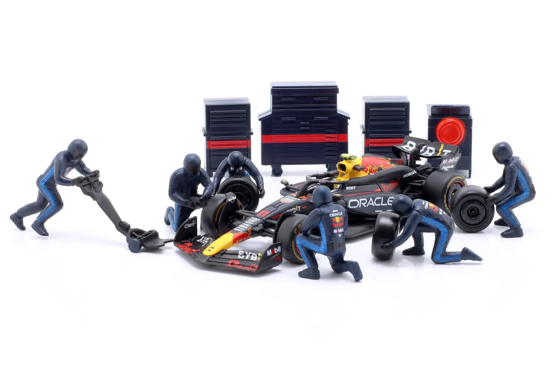 Pit Stop Diorama Sergio Perez #11 Formel 1 2024 1:43 Bburago