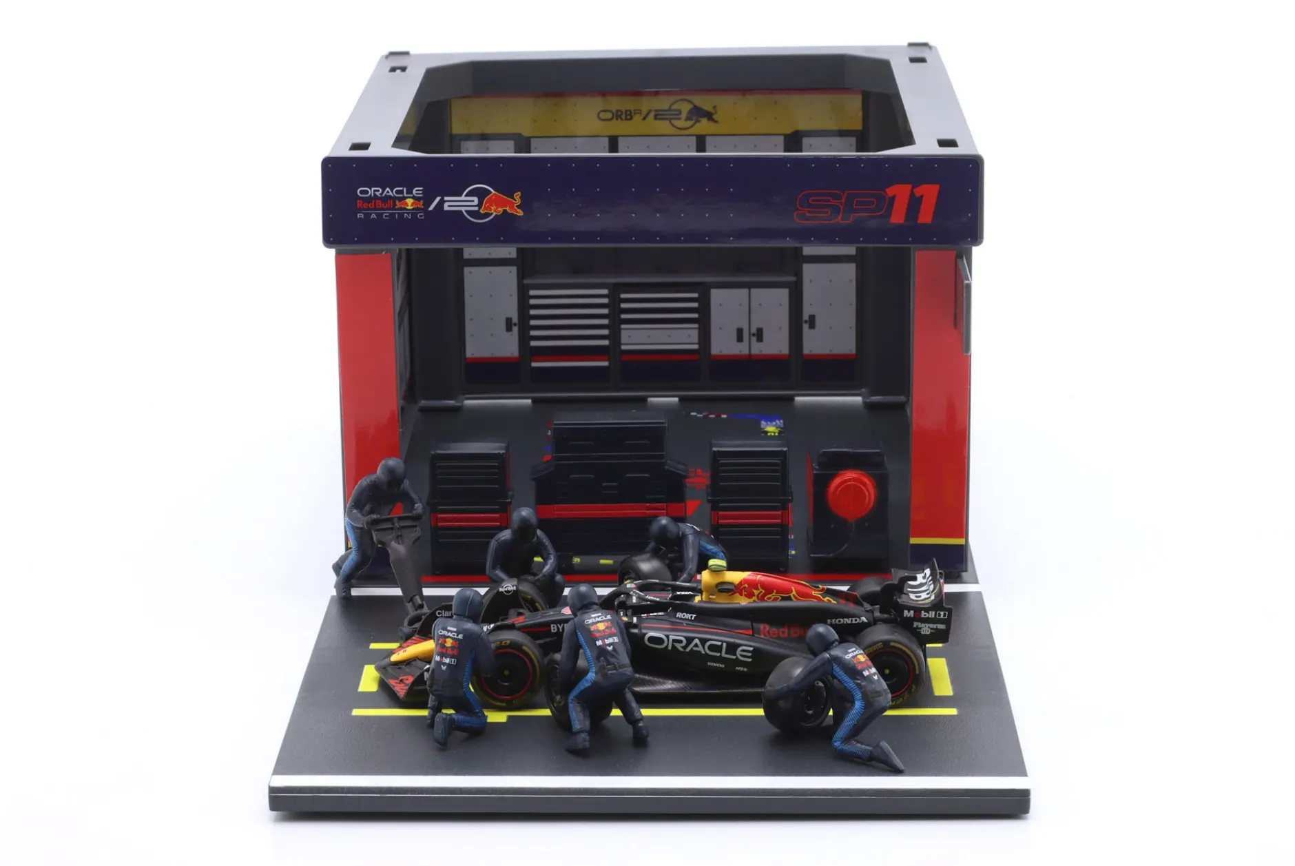 Pit Stop Diorama Sergio Perez #11 Formel 1 2024 1:43 Bburago