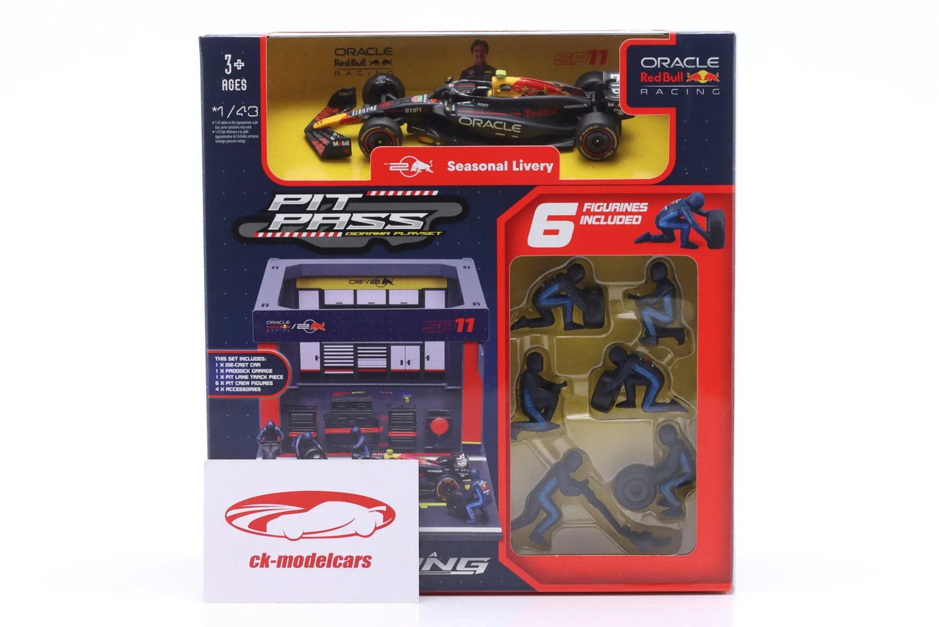 Pit Stop Diorama Sergio Perez #11 Formel 1 2024 1:43 Bburago
