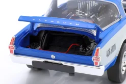 Plymouth Barracuda 426 Hemi Hustler Baujahr 1966 blau / grau 1:18 GMP