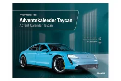 Porsche Adventskalender: Porsche Taycan Turbo S riviera blau 1:24 Franzis
