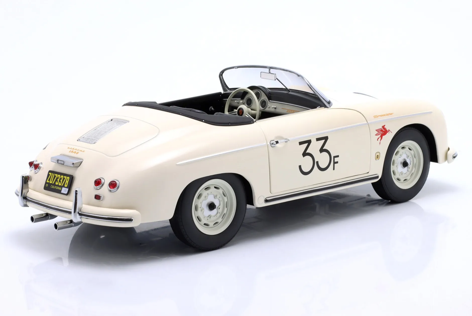 Porsche 356 A Speedster James Dean #33 Baujahr 1955 weiß 1:12 KK-Scale