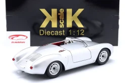 Porsche 550A Spyder Baujahr 1956 silber 1:12 KK-Scale