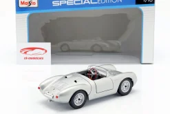 Porsche 550 A Spyder Baujahr 1950 silber 1:18 Maisto