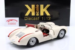 Porsche 550A Spyder Baujahr 1955 weiß / rot 1:12 KK-Scale