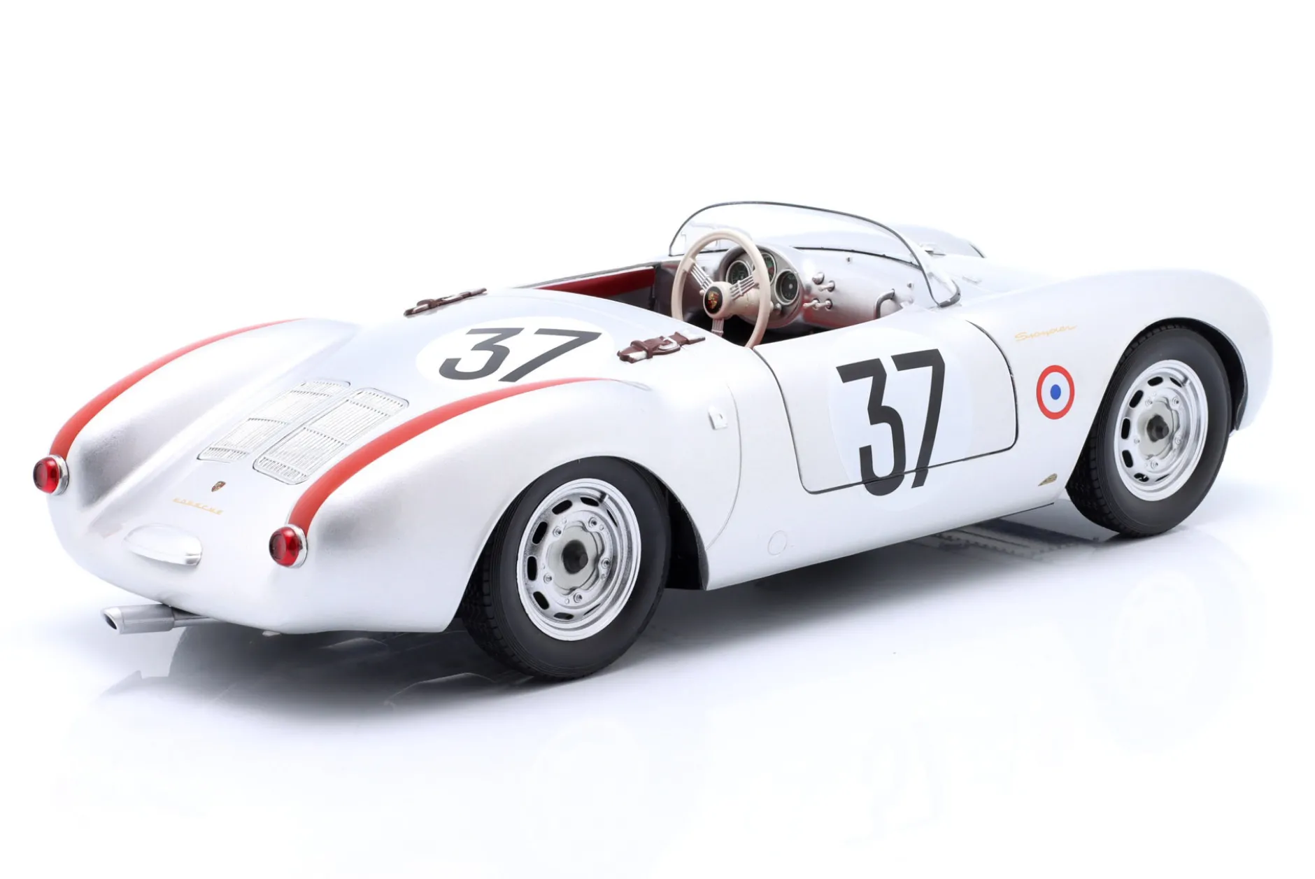 Porsche 550A Spyder #37 4th 24h LeMans 1955 Polensky, von Frankenberg 1:12 KK-Scale