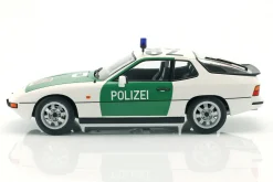 Porsche 924 Autobahnpolizei Düsseldorf 1985 grün / weiß 1:18 KK-Scale