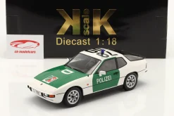 Porsche 924 Autobahnpolizei Düsseldorf 1985 grün / weiß 1:18 KK-Scale