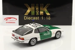 Porsche 924 Autobahnpolizei Düsseldorf 1985 grün / weiß 1:18 KK-Scale