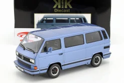 Porsche B32 auf Basis Volkswagen VW T3 Bus Baujahr 1984 hellblau metallic 1:18 KK-Scale