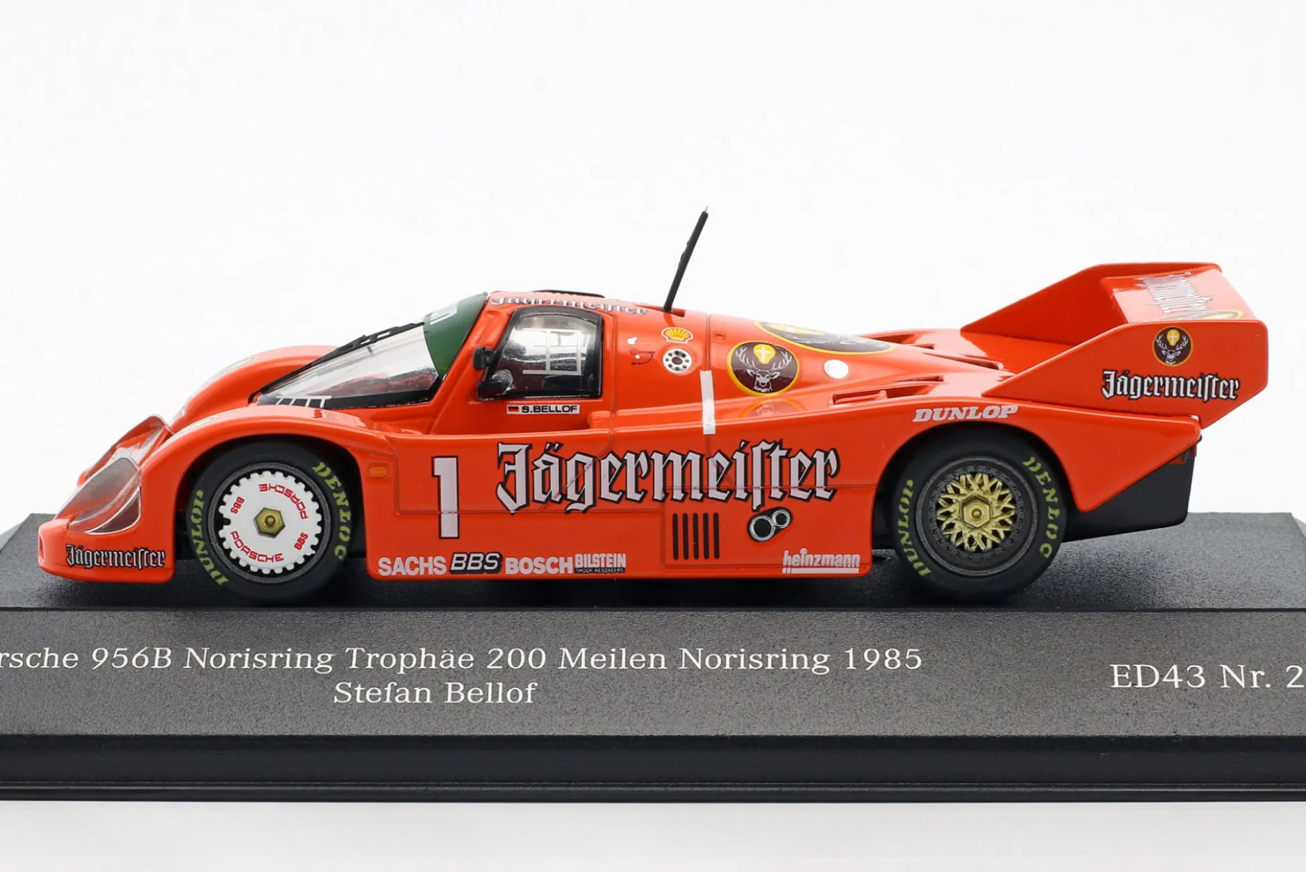 Porsche 956B #1 5th Norisring Trophäe 200 Meilen Norisring 1985 Bellof 1:43 CMR